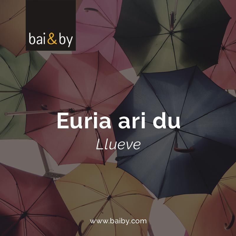 Euria ari du: llueve