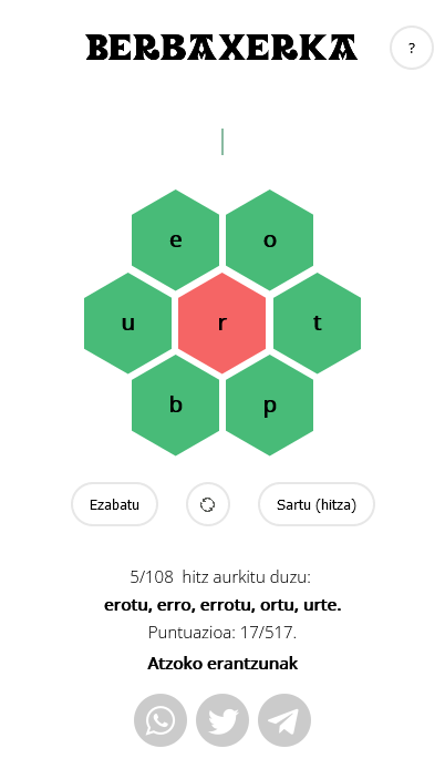 Bi jolas berri zure euskara hiztegia aberasteko